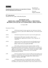 Decisione N.6/19 del Foro di cooperazione per la sicurezza