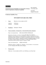 Diario de la 930ª Sesión plenaria del Foro de Cooperación en materia de Seguridad  