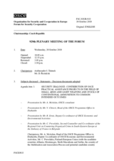 Journal of the 929th Plenary Meeting of the Forum for Security Co-operation