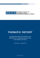 Checkpoints along the contact line: reasons why civilians cross and the challenges they face