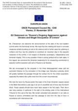 Statement by the Finnish EU Presidency on Russia’s ongoing aggression against Ukraine and illegal occupation of Crimea