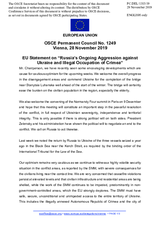 Statement by the Finnish EU Presidency on Russia’s ongoing aggression against Ukraine and illegal occupation of Crimea