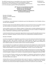 Statement by H.E. Jean Asselborn, MInister for Foreign and European Affairs and Minister for Immigration and Asylum