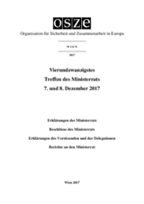 Final Document of the Twenty-Forth Meeting of the Ministerial Council,Vienna, 7-8 December 2017 Final Document of the Twenty-Forth Meeting of the Ministerial Council,Vienna, 7-8 December 2017