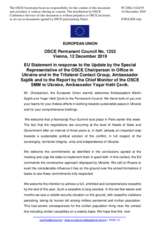 Statement by the Finnish EU Presidency in response to the update by Ambassador Martin Sajdik and to the report by Ambassador Yaşar Halit Çevik