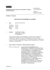 Journal de la 1249ème séance plénière du Conseil