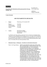 Journal der 1249. Plenarsitzung des Ständigen Rates 