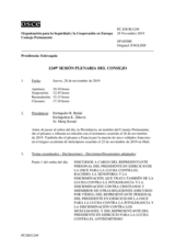 Diario de la 1249ª Sesión plenaria del Consejo Permanente