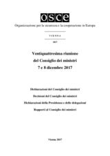 Final Document of the Twenty-Fourth Meeting of the Ministerial Council, Vienna, 7-8 December 2017 (it) Final Document of the Twenty-Fourth Meeting of the Ministerial Council, Vienna, 7-8 December 2017 (it)