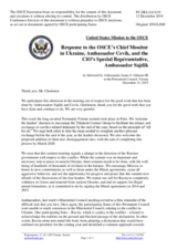 Statement by the Delegation of the United States of America in response to the update by Ambassador Martin Sajdik and to the report by Ambassador Yaşar Halit Çevik