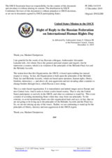 Statement by the Delegation of the United States of America in response to the statement by the Delegation of the Russian Federation on the Human Rights Day, celebrated on 10 December 2019