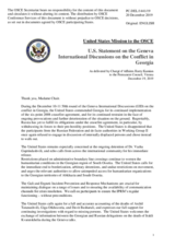 Statement by the Delegation of the United States of America on the 50th round of the Geneva International Discussions, held on 10 and 11 December 2019