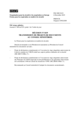 Décision No 8/19 du Forum pour la coopération en matière de sécurité