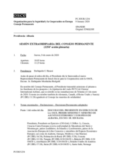 Diario de la 1254ª Sesión extraordinaria del Consejo Permanente