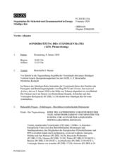 Journal der 1254. Sondersitzung des Ständigen Rates