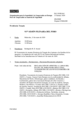 Diario de la 937ª Sesión plenaria del Foro de Cooperación en materia de Seguridad  