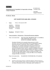 Diario de la 1255ª Sesión plenaria del Consejo Permanente 