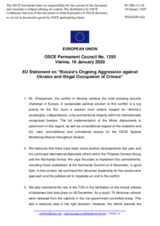 Statement by the Croatian EU Presidency on Russia’s ongoing aggression against Ukraine and illegal occupation of Crimea