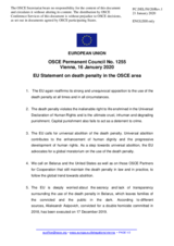 Statement by the Croatian EU Presidency on the death penalty in Belarus and the United States of America