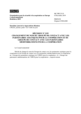 Decision No.2, Renaming the Contact Group with the Asian Partners for Co-operation and the Contact Group with the Mediterranean Partners for Co-operation