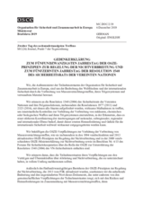 Document No.2, Commemorative Declaration on the Occasion of the Twenty-Fifth Anniversary of the OSCE Principles Governing Non-Proliferation and Fifteenth Anniversary of United Nations Security Council Resolution 1540