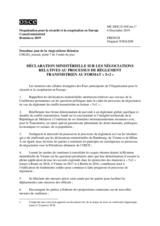 Document No.3, Ministerial Statement on the Negotiations on the Transdniestrian Settlement Process in the "5+2" Format