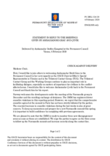 Statement by the Delegation of Norway in response to the update by Ambassador Heidi Grau and to the report by Ambassador Yaşar Halit Çevik
