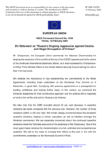 Statement by the Croatian EU Presidency on Russia’s ongoing aggression against Ukraine and illegal occupation of Crimea