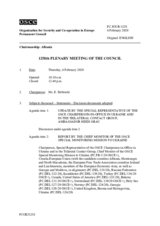 Journal of the 1258th Plenary Meeting of the Permanent Council