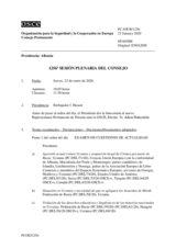 Diario de la 1257ª Sesión plenaria del Consejo Permanente 
