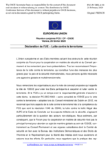 Déclaration de l’UE – Lutte contre le terrorisme
