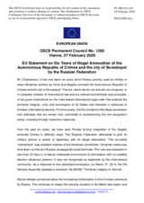 Statement by the Croatian EU Presidency on six years of illegal occupation of the Autonomous Republic of Crimea and the city of Sevastopol by the Russian Federation
