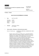 Journal de la 1261ème séance plénière du Conseil