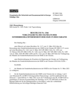 Beschluss Nr. 1366 des Ständigen Rates