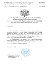 Response by the Delegation of Latvia to the Questionnaire on the Code of Conduct on Politico-Military Aspects of Security