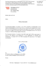 Response by the Delegation of Austria to the Questionnaire on the Code of Conduct on Politico-Military Aspects of Security