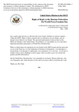 Statement by the Delegation of the United States of America in response to the statement by the Delegation of the Russian Federation