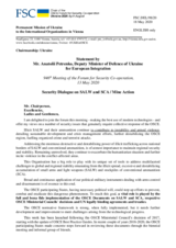 Statement by the Delegation of Ukraine in response to the presentations by Mr. A. Petrenko, and by Ms. R. Voda