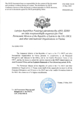 Response by the Delegation of Latvia to the Questionnaire on Anti-Personnel Mines and Explosive Remnants of War