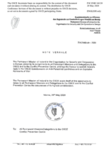 Response by the Delegation of Ireland to the Questionnaire on Anti-Personnel Mines and Explosive Remnants of War