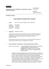 Diario de la 1266ª Sesión plenaria del Consejo Permanente 