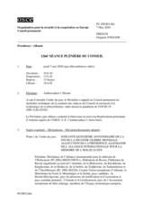 Journal de la 1266ème séance plénière du Conseil