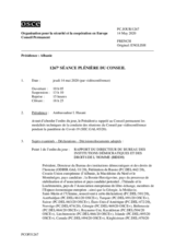 Journal de la 1267ème séance plénière du Conseil