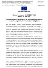 Déclaration de l’UE à l’occasion de la journée internationale contre l’homophobie, la transphobie et la biphobie