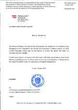 Information Exchange by the Delegation of Austria on Conventional Arms Transfer