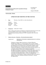 Journal of the 1270th Plenary Meeting of the Permanent Council