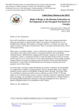 Statement by the Delegation of the United States of America in response to the statement by the Delegation of the Russian Federation