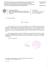 Information Exchange by the Delegation of the Czech Republic on Conventional Arms Transfer