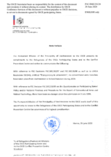 Information Exchange by the Delegation of Liechtenstein on Conventional Arms Transfer