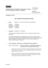 Diario de la 949ª Sesión plenaria del Foro de Cooperación en materia de Seguridad 